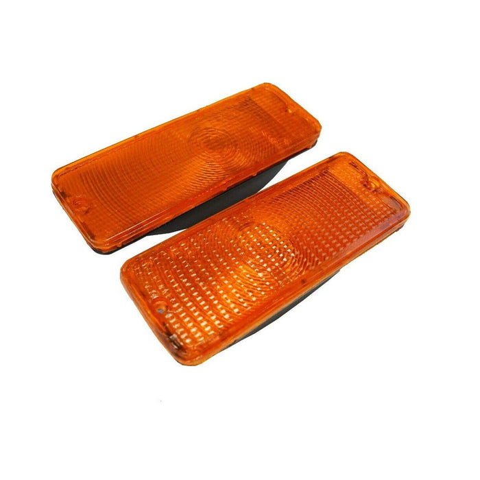 A-Team Performance Front Turn Signal Lights for 73 74 75 76 77 FORD F-150 F150 F250 F350 Truck, Amber - Southwest Performance Parts