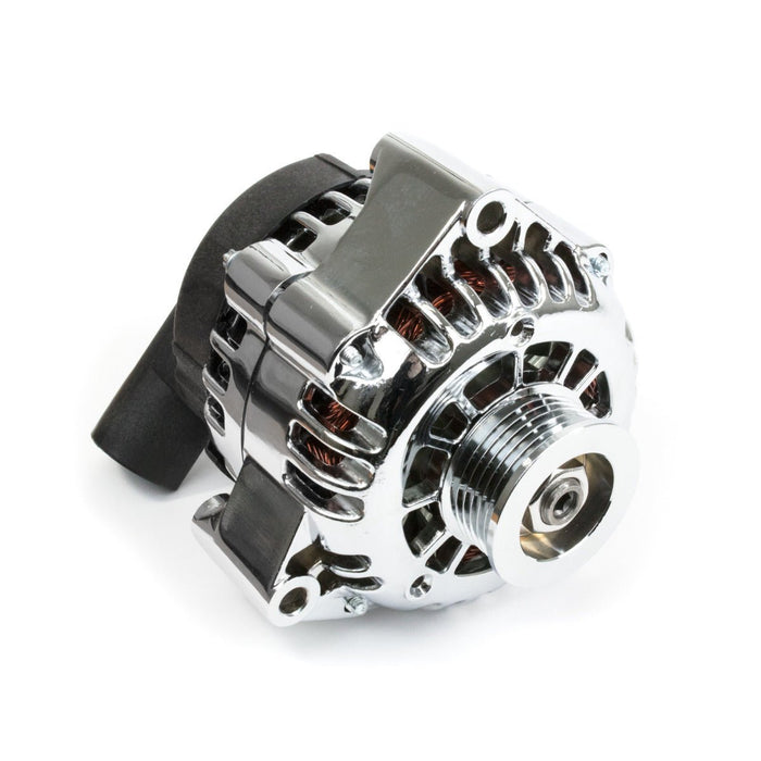 A-Team Performance GM CS130D Style High Output 180 Amp Alternator Chevrolet Chevy Small Block SBC V8 GEN. III-IV (LS-BASED) 5.7 L- 346 in3 LS1 Chrome - Southwest Performance Parts