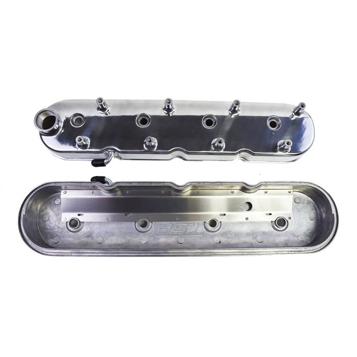 A-Team Performance GM LS Cast Aluminum Valve Covers with Coil Mounts Chevy Small Block V8 293 325 346 364 376 427, Polished - Southwest Performance Parts