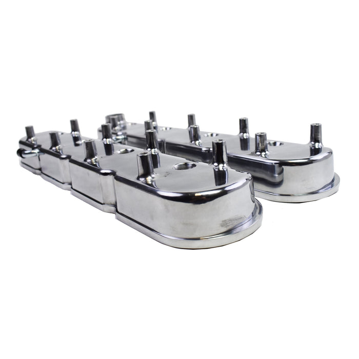 A-Team Performance GM LS Cast Aluminum Valve Covers with Coil Mounts Chevy Small Block V8 293 325 346 364 376 427, Polished - Southwest Performance Parts