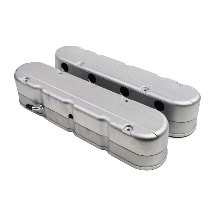 A-Team Performance GM LS Smooth Cast Aluminum Valve Covers with Coil Mounts and Covers Compatible with Chevy Small Block SB V8 293 325 376 427 Satin - Southwest Performance Parts