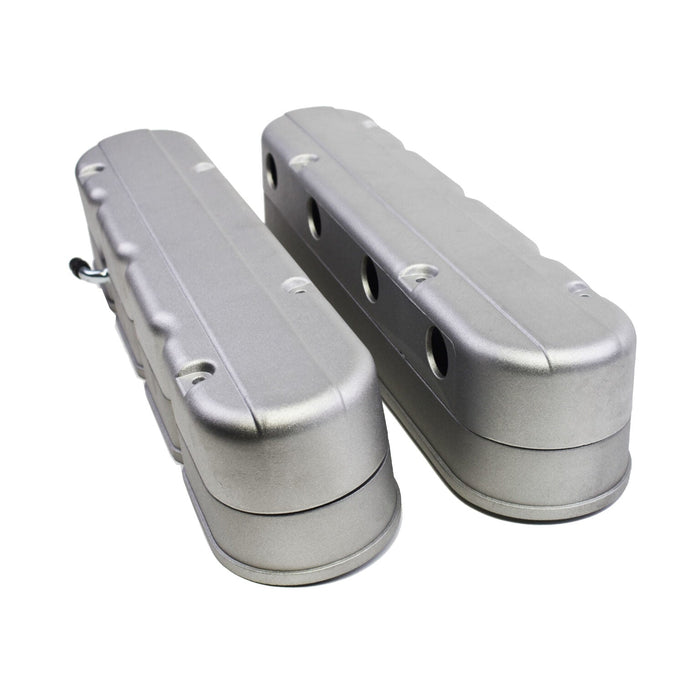 A-Team Performance GM LS Smooth Cast Aluminum Valve Covers with Coil Mounts and Covers Compatible with Chevy Small Block SB V8 293 325 376 427 Satin - Southwest Performance Parts