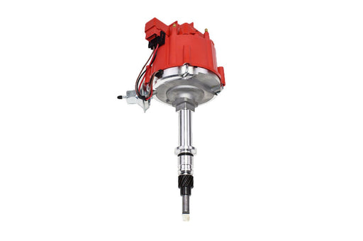 A-Team Performance HEI Complete Distributor 65K Coil, 6 Cylinders AMC Incline 6 Jeep Straight 232, 242, 258 in One Wire Installation, Red Cap - Southwest Performance Parts