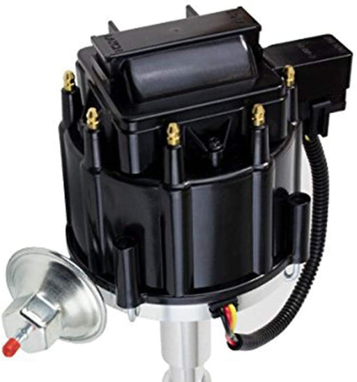 A-Team Performance HEI Complete Distributor 65K Coil 6 Cylinders -  Compatible With AMC Incline 6 Jeep Straight 232, 242, 258 - One Wire  Installation Red Cap - Magnetic Trigger Style With Male Cap, Distributors -   Canada