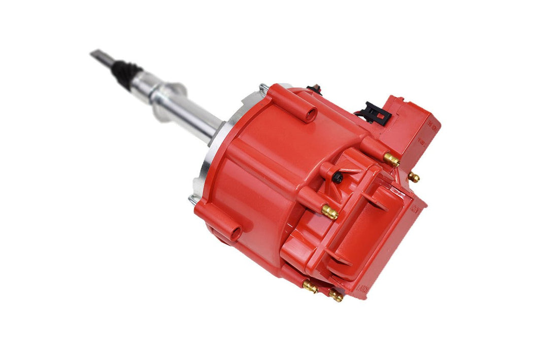 A-Team Performance HEI Complete Distributor 65K Coil Compatible with AMC Jeep Straight 6 232 3.8L and 258 4.2L One Wire Installation Red Cap - Southwest Performance Parts