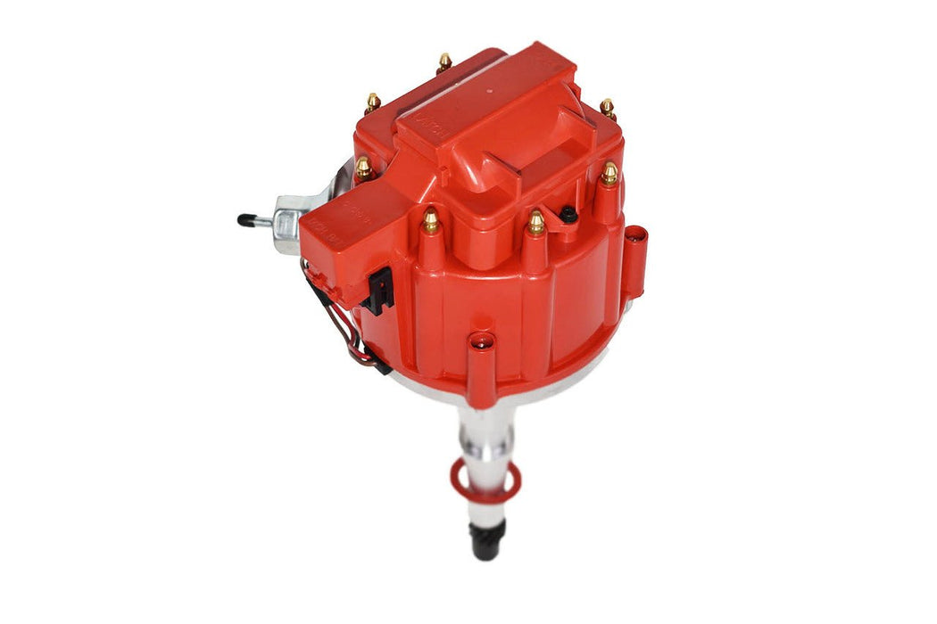 A-Team Performance HEI Complete Distributor 65K Coil Compatible with AMC Jeep V8 304 360 390 401 One Wire Installation Red Cap - Southwest Performance Parts