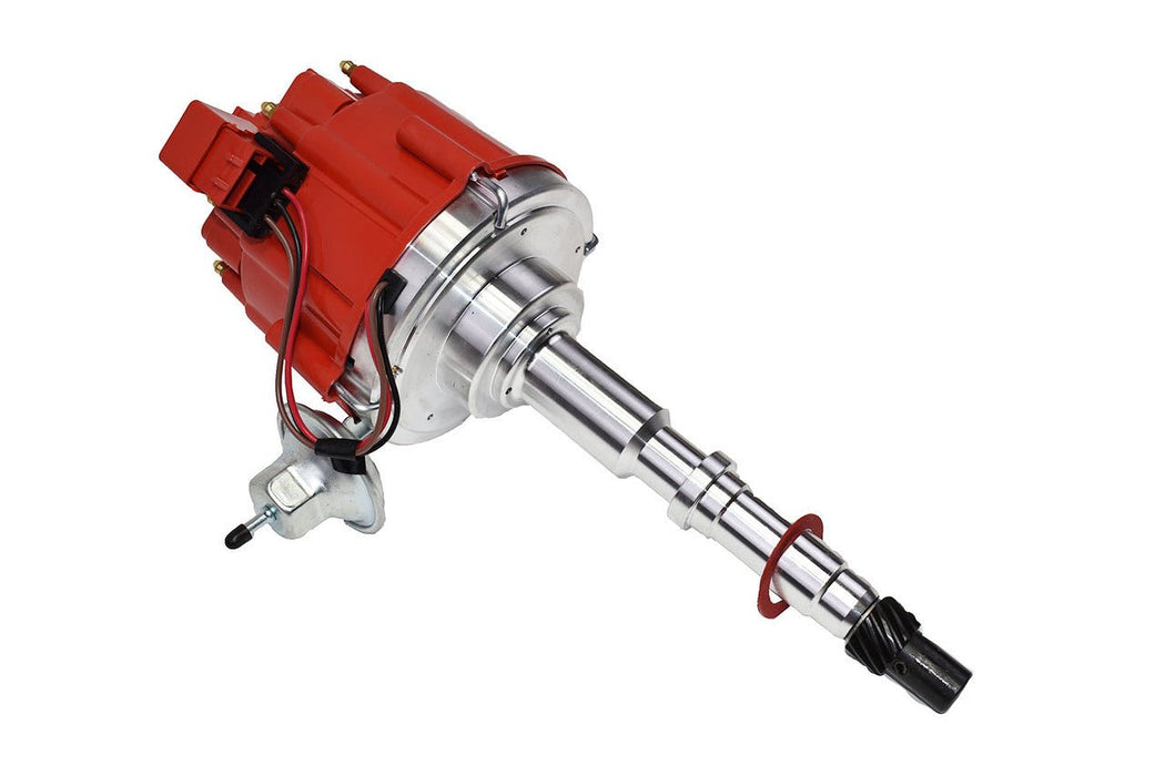 A-Team Performance HEI Complete Distributor 65K Coil Compatible with AMC Jeep V8 304 360 390 401 One Wire Installation Red Cap - Southwest Performance Parts