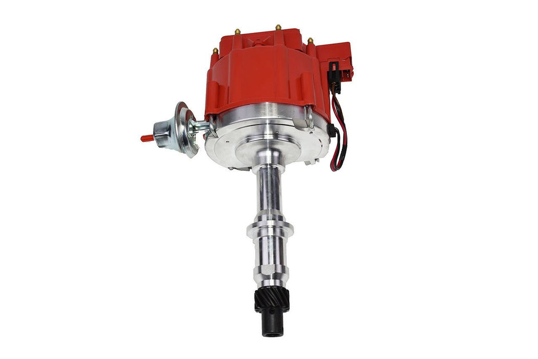 A-Team Performance HEI Complete Distributor 65K Coil Small Block SB and Big Block BB Pontiac 301 326 350 389 400 421 428 455 One Wire Installation Red Cap - Southwest Performance Parts