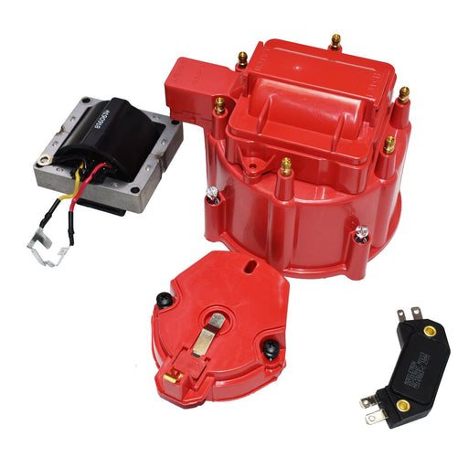 A-Team Performance HEI Distributor 6-Cylinder Tune-Up Kit Male Cap 65k Volt Ignition Coil (Red) - Southwest Performance Parts