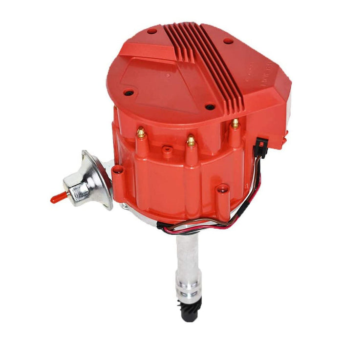 A-Team Performance HEI Distributor 65K Coil 7500 RPM Chevrolet Chevy GM GMC Small Block Big Block SBC BBC 262 265 267 283 302 305 307 327 350 383 400 SBC &amp; 396 427 454 Super Red Cap - Southwest Performance Parts