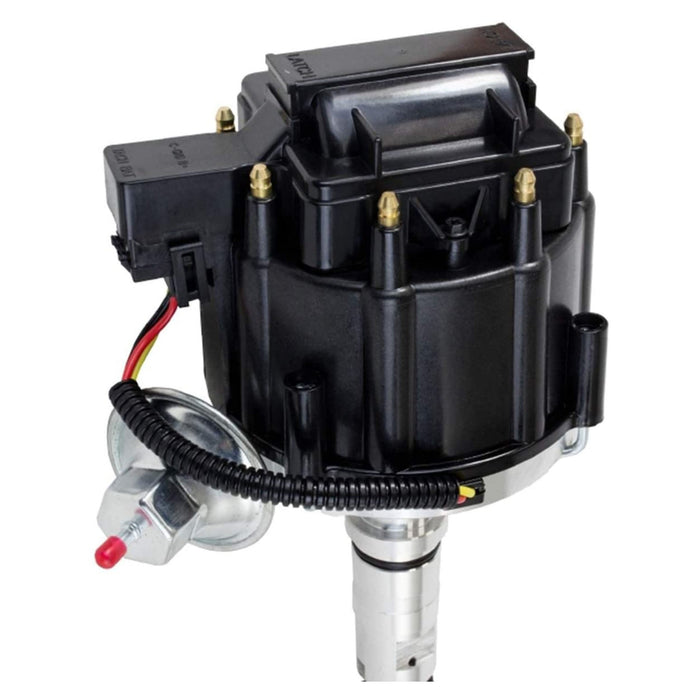 A-Team Performance HEI Distributor 65K Volt Coil Compatible with Buick Nailhead V8 264 322 364 401 425 Black Cap One Wire - Southwest Performance Parts