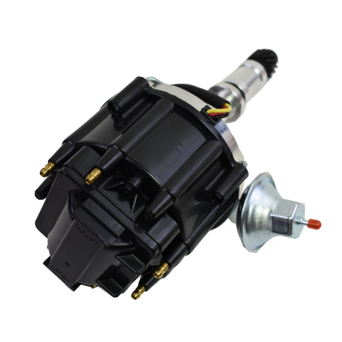 A-Team Performance HEI Distributor 65K Volt Coil Compatible with Buick Odd Fire 231 3.8L V6 225 Jeep 3.7L Dauntless One-Wire Installation Black Cap - Southwest Performance Parts