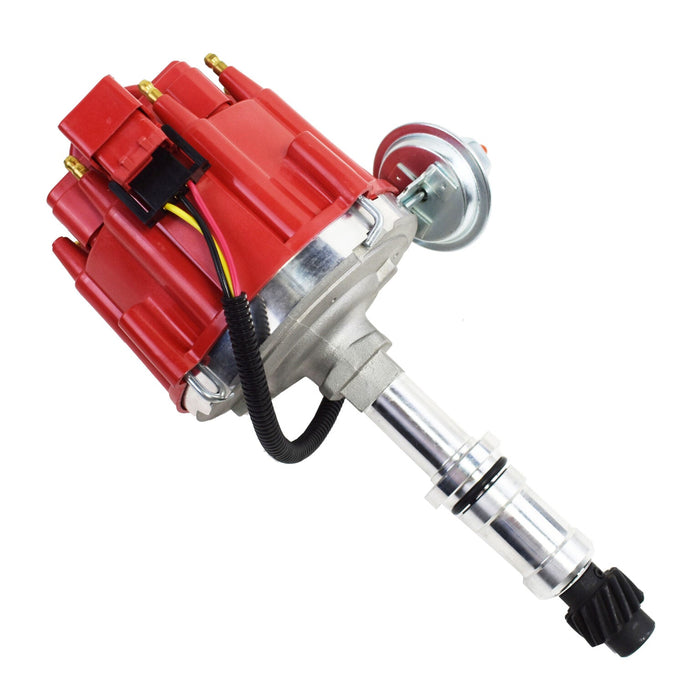 A-Team Performance HEI Distributor 65K Volt Coil Compatible with Buick Odd Fire V6 One Wire Installation Red Cap - Southwest Performance Parts