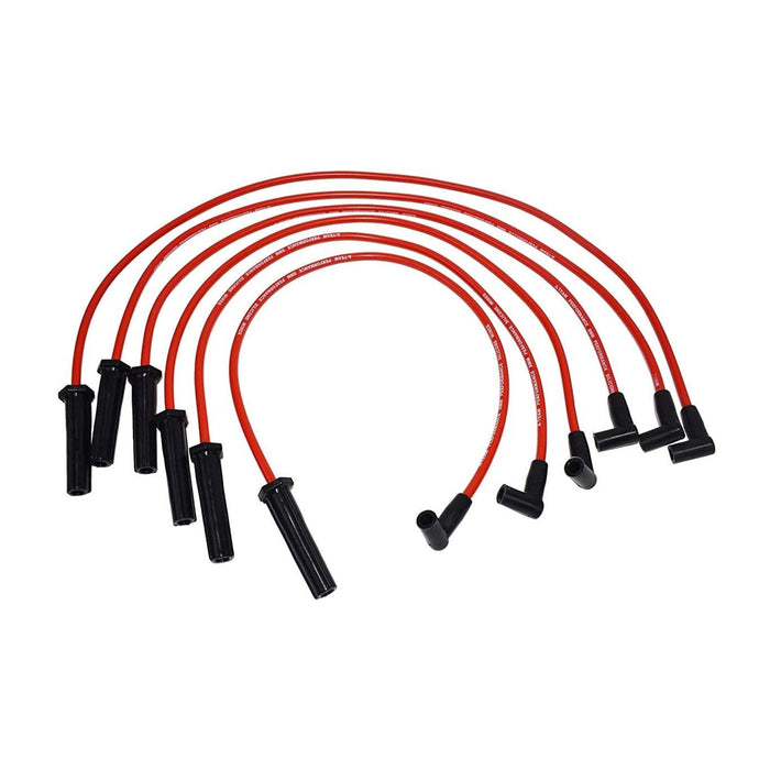 A-Team Performance HEI Distributor, 8.0 mm Silicone Spark Plug Wires, and Pigtail Wiring Harness Tachometer Kit Compatible with Chevrolet Chevy GM GMC 4.3L 262 EFI to CARB SWAP 90° V6 Red Cap - Southwest Performance Parts