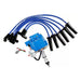 A-Team Performance HEI Distributor Blue Cap, Blue Silicone Spark Plug Wires Set and Pigtail Wiring Harness Kit Compatible with Ford 240 and 300 Engines F100 F150 F250 E150 - Southwest Performance Parts
