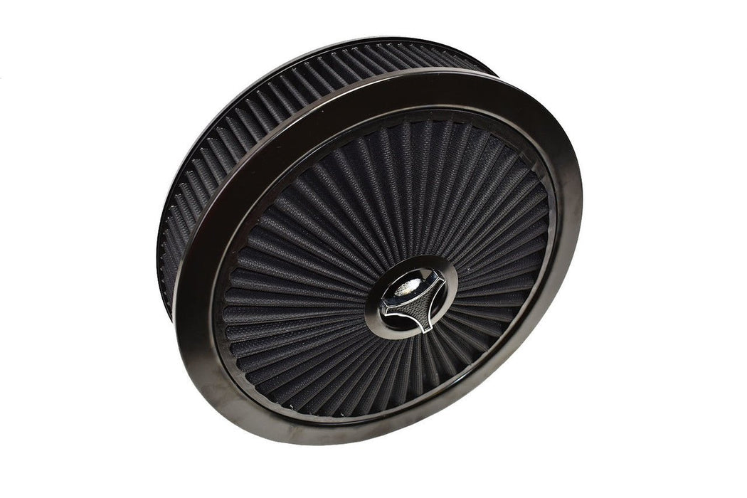 Pro-Flo Chrome 14 Round Air Cleaner with 3 Cotton Element