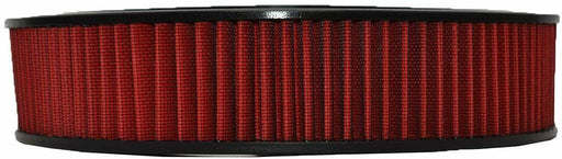 A-Team Performance High Flow Replacement Air Cleaner Washable and Reusable Round Air Filter Element for Buick, Chevrolet, GMC, Ford, Mopar, Oldsmobile, Pontiac 14" X 3" Cotton Fiber Red - Southwest Performance Parts