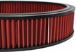 A-Team Performance High Flow Replacement Air Cleaner Washable and Reusable Round Air Filter Element for Buick, Chevrolet, GMC, Ford, Mopar, Oldsmobile, Pontiac 14" X 3" Cotton Fiber Red - Southwest Performance Parts