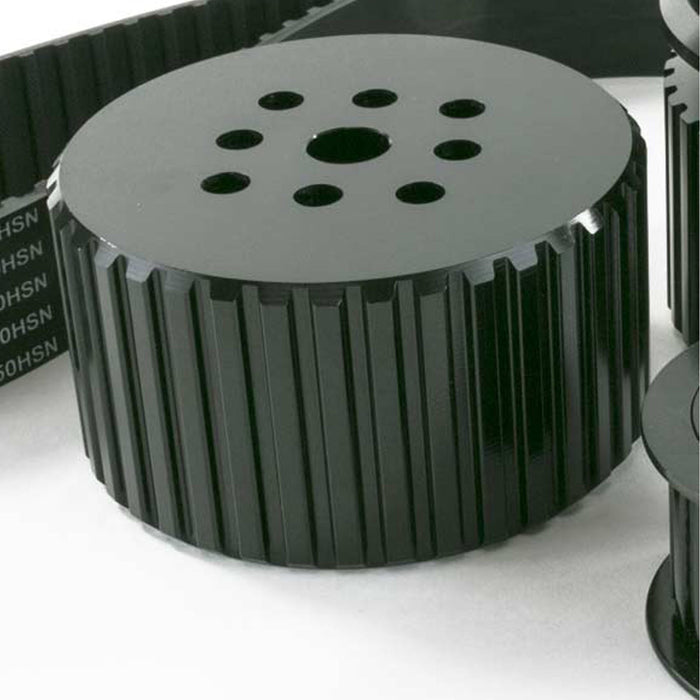 A-Team Performance Long Water Pump Gilmer Style Pulley Kit Compatible with Chevy Small Block (BLACK) - Southwest Performance Parts