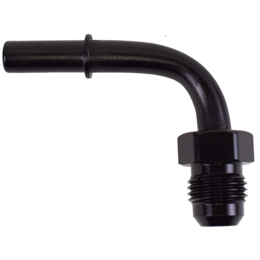 A-Team Performance LS LS1 LS2 LS3 -6 AN Male Thread 90° 5-16" Quick Connect Fuel Rail Adapter Black - Southwest Performance Parts