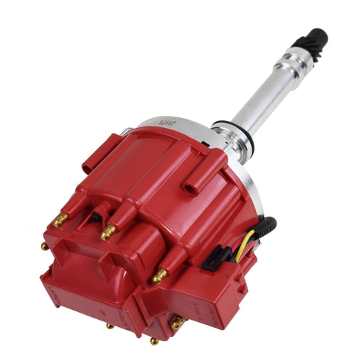 A-Team Performance Marine HEI Electronic Distributor 65K Coil For 350 454 V8 Mercruiser OMC 5.0 5.7 7.4, Red - Southwest Performance Parts