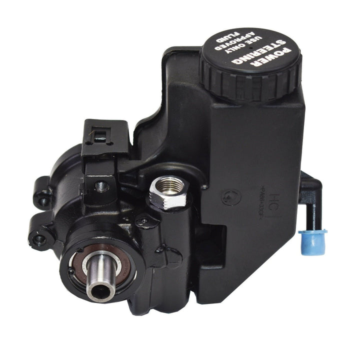 A-Team Performance Power Steering Pump Saginaw TC Series Aluminum Type II with Integral Reservoir Compatible with GM (Black) - Southwest Performance Parts