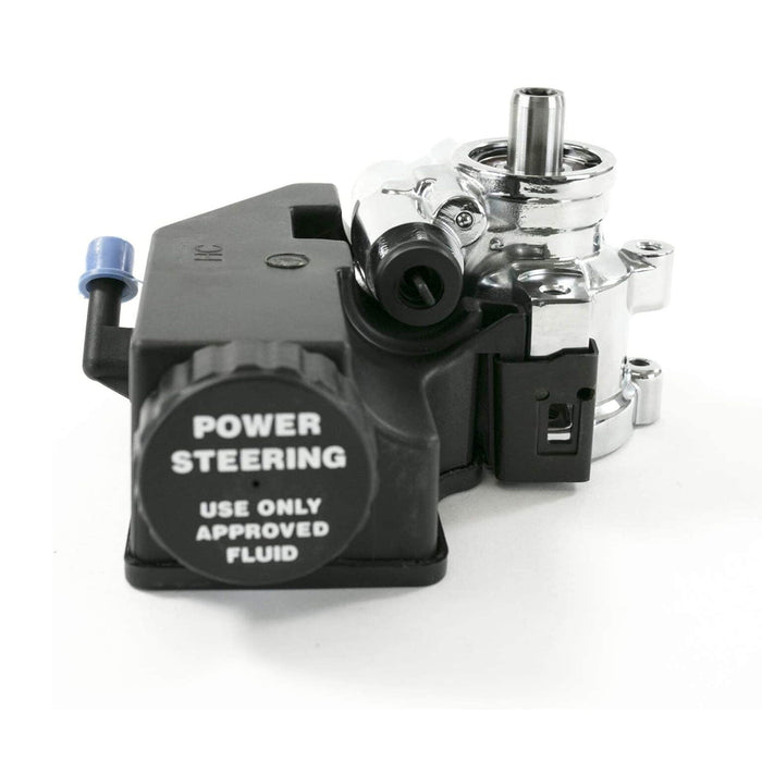 A-Team Performance Power Steering Pump Saginaw TC Series Aluminum Type II with Integral Reservoir GM (Chrome)… - Southwest Performance Parts