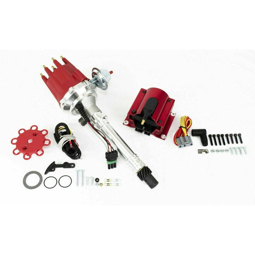 A-Team Performance Pro Series 62-74 Corvette Performance Tach Drive Distributor 50K V Coil Red - Southwest Performance Parts