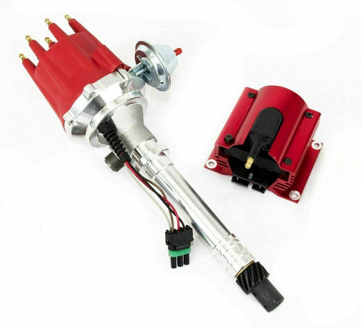 A-Team Performance Pro Series 62-74 Corvette Performance Tach Drive Distributor 50K V Coil Red - Southwest Performance Parts