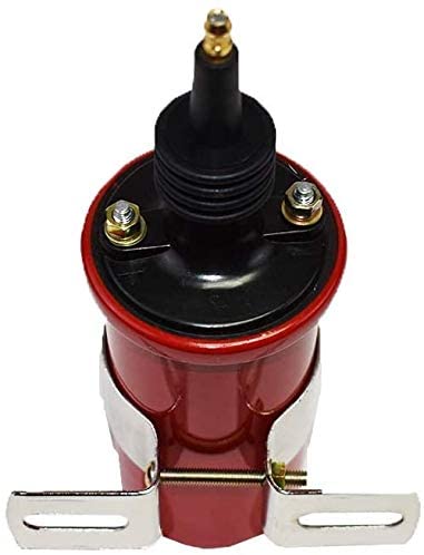 A-Team Performance Pro Series Ready 2 Run Distributor, 8.0mm Under the Exhaust Spark Plug Wires, 45K Volts Canister Coil, Coil Wire For Chevrolet GMC SB BB 327 350 396 454 Fixed Collar Red - Southwest Performance Parts