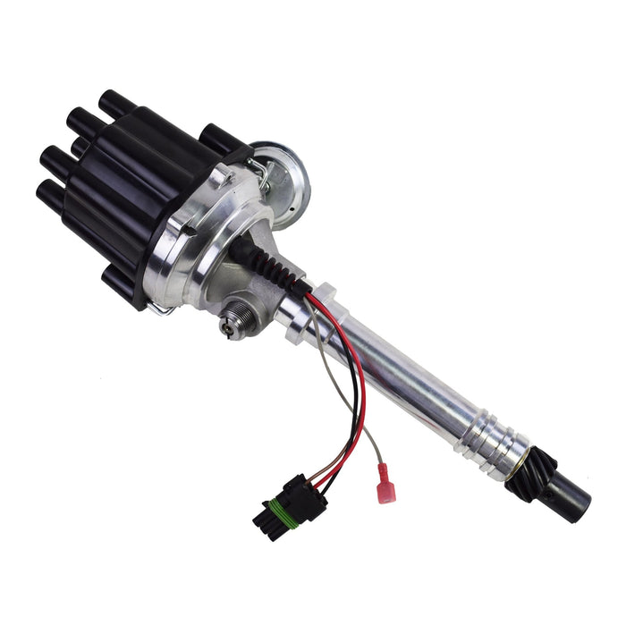 A-Team Performance Pro Series Ready to Run R2R Distributor For Chevy Corvette SB-BB, Tach Drive, 262 265 267 283 302 305 307 327 350 400 396 402 454 V8 Engine, Black Female Cap - Southwest Performance Parts