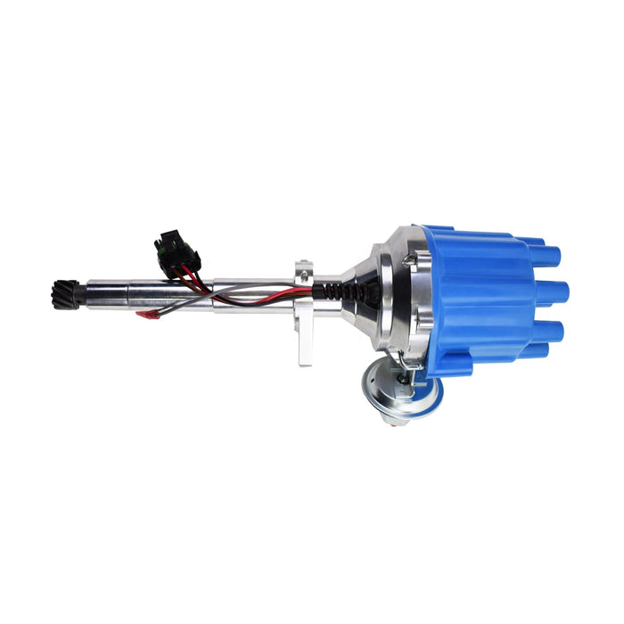 A-Team Performance Pro Series Ready to Run R2R Distributor For Ford Flathead 239 255 V8 Engine, Blue Female Cap - Southwest Performance Parts