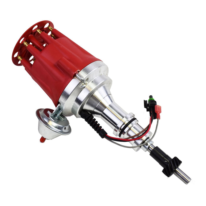 A-Team Performance Pro Series Ready to Run R2R Distributor for Ford SB Small Block 221 260 289 302 5.0L, V8 Engine Red Cap - Southwest Performance Parts