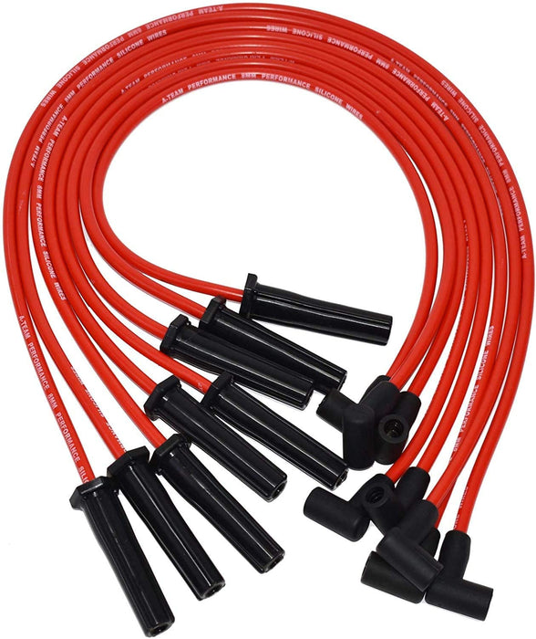 A-Team Performance Ready 2 Run Distributor, 8.0mm Spark Plug Wires, 50k Volts E-Coil, and Coil Wire For Chevrolet Big Block 396, 402, 427, 454 Red Cap - Southwest Performance Parts