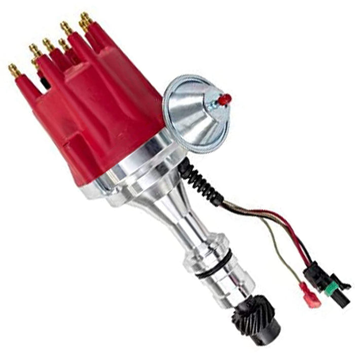 A-Team Performance Ready to Run R2R Distributor For Oldsmobile 260 307 330 350 400 403 425 455 SB BB, V8 Engine Red Cap - Southwest Performance Parts