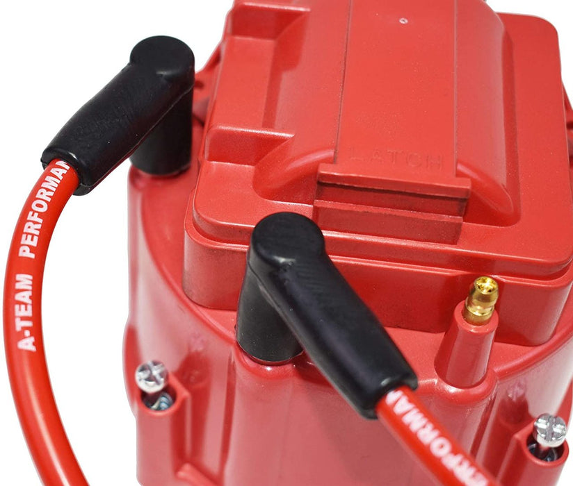 A-Team Performance Red Silicone Spark Plug Wires Compatible with SBC for Marine Use - Southwest Performance Parts
