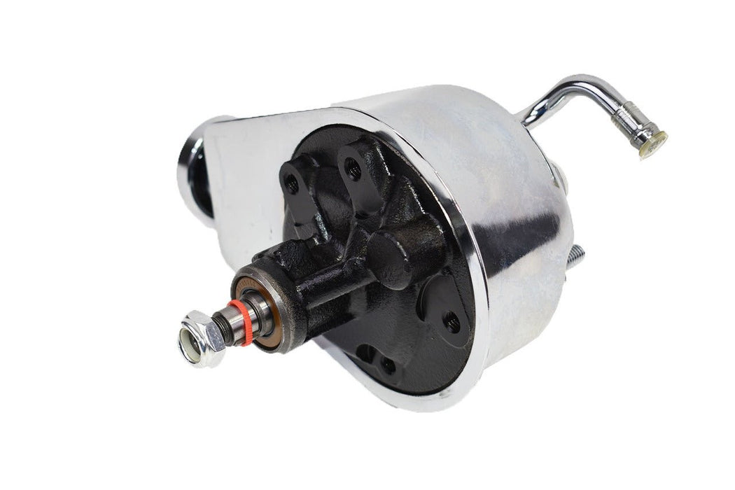 A-Team Performance Saginaw Power Steering Pump Compatible with Chevrolet GMC Buick Oldsmobile Pontiac P Series Chrome - Southwest Performance Parts