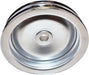 A-Team Performance Saginaw Power Steering Pump Double-Groove Steel Pulley Compatible With GM (Chrome) - Southwest Performance Parts