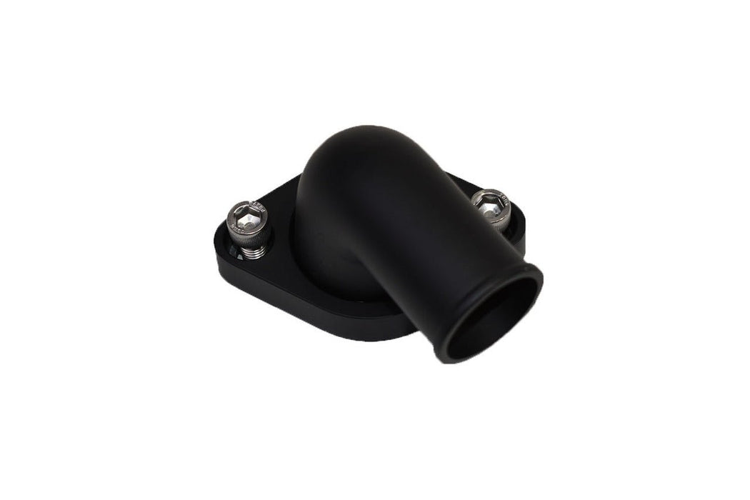 A-Team Performance SBC BBC CHEVY 90 SWIVEL BLACK WATER NECK THERMOSTAT HOUSING 327 350 396 454 - Southwest Performance Parts