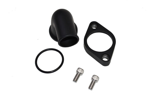 A-Team Performance SBC BBC CHEVY 90 SWIVEL BLACK WATER NECK THERMOSTAT HOUSING 327 350 396 454 - Southwest Performance Parts