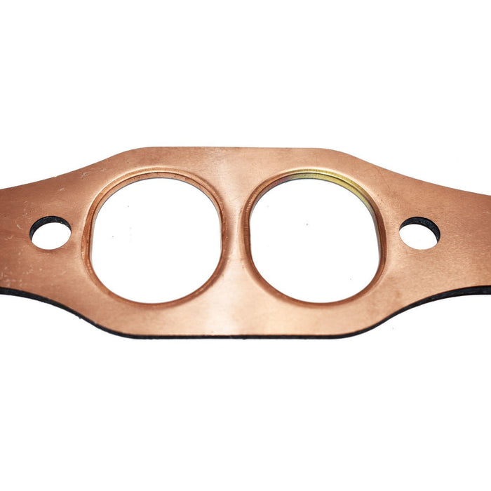 A-Team Performance Oval Port Copper Header Exhaust Gaskets Compatible with Small Block SBC Chevrolet 262 267 283 302 305 327 at MechanicSurplus.com