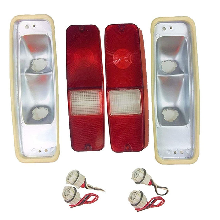 A-Team Performance Scout II Tail Light Lens Set 70-78 International Brake Lens 69-75 D-Series Truck - Southwest Performance Parts