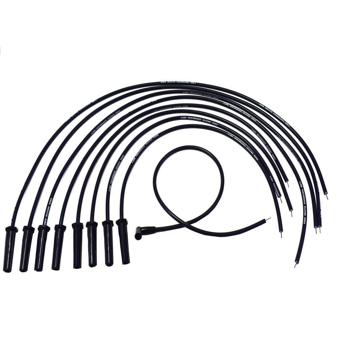 A-Team Performance Silicone High Performance Spark Plug Wire Set Universal Fit V8 V6 Plus Coil Wire for Buick Cadillac Chevy GMC Ford Mopar Oldsmobile Pontiac 9.5mm (Black) - Southwest Performance Parts