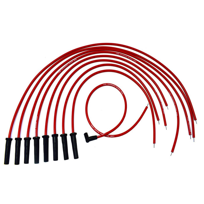 A-Team Performance Silicone High Performance Spark Plug Wire Set Universal Fit V8 V6 Plus Coil Wire for Buick Cadillac Chevy GMC Ford Mopar Oldsmobile Pontiac 9.5mm (Red) - Southwest Performance Parts
