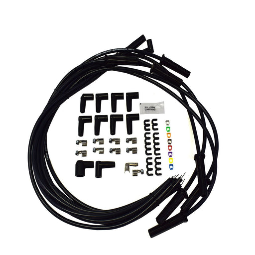 A-Team Performance Silicone High Performance Spark Plug Wire Set Universal Fit V8 V6 Plus Coil Wire for Buick Cadillac Chevy GMC Ford Mopar Oldsmobile Pontiac 9.5mm (Black) - Southwest Performance Parts