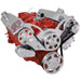 A-Team Performance Small Block Chevy SBC Serpentine Kit - with Chrome Alternator - Southwest Performance Parts