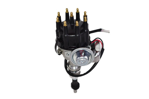 A-Team Performance Small Block Ford SBF Windsor V8 351W R2R Ready 2 Run Complete Distributor Two-Wire Installation Black Cap - Southwest Performance Parts