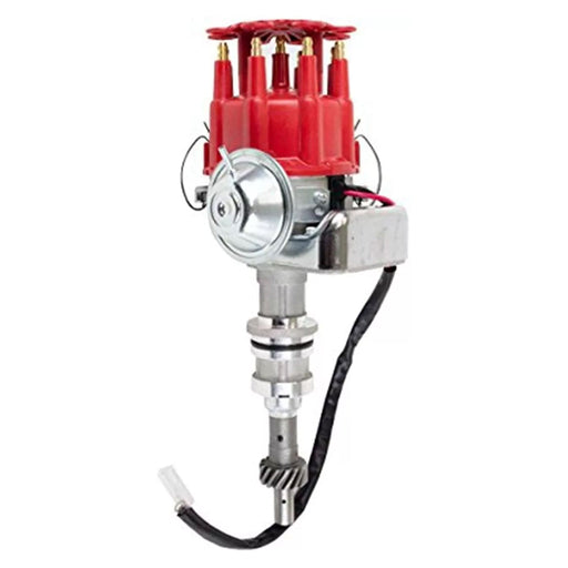 A-Team Performance Small Block Ford SBF Windsor V8 351W R2R Ready 2 Run Complete Distributor Two-Wire Installation Red Cap - Southwest Performance Parts