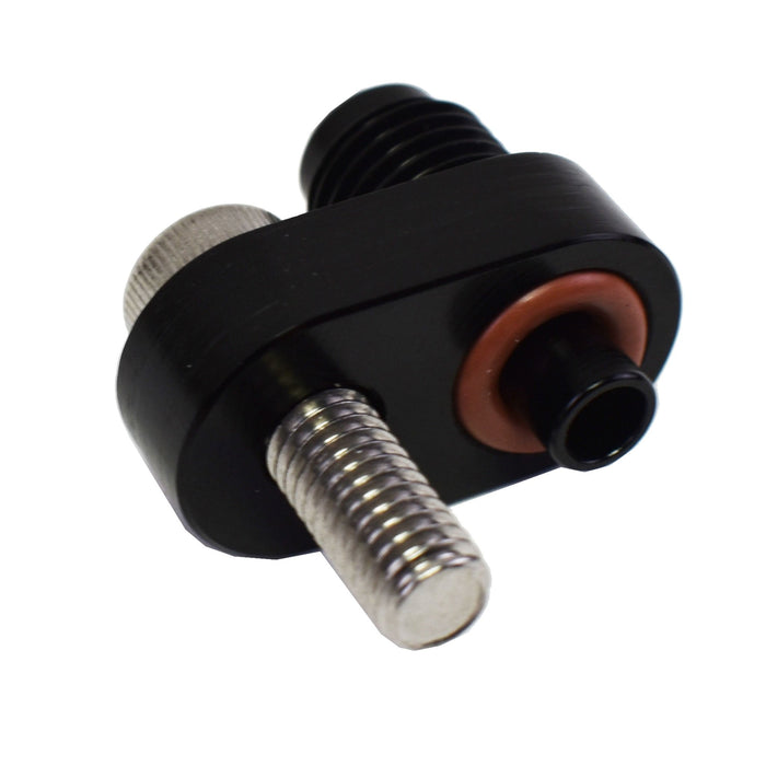 A-Team Performance Steam Vent Fitting -4 AN LS1 LS2 LS6 LS7 LM7 LQ9 Coolant Cooling BLACK - Southwest Performance Parts