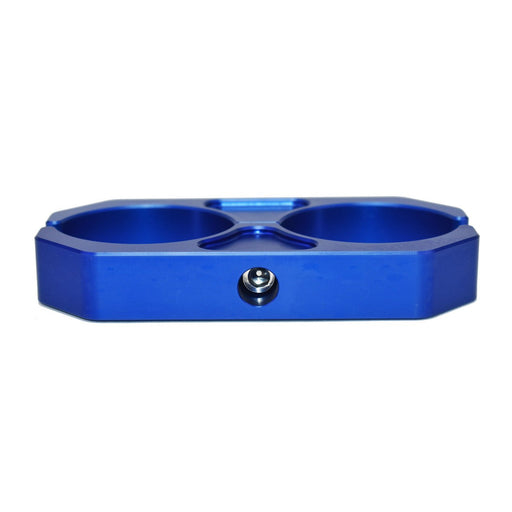 A-Team Performance Universal Billet T6 Aluminum Coilover Reservoir Brackets, Blue - Southwest Performance Parts